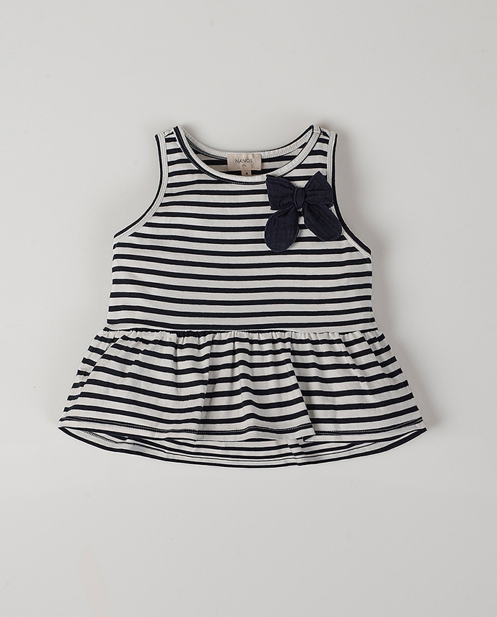 Imagen 0 de Camiseta tirantes marinera detalle de niña