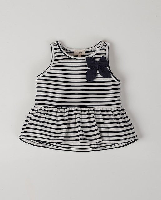 Imagen 0 de Camiseta tirantes marinera detalle de niña