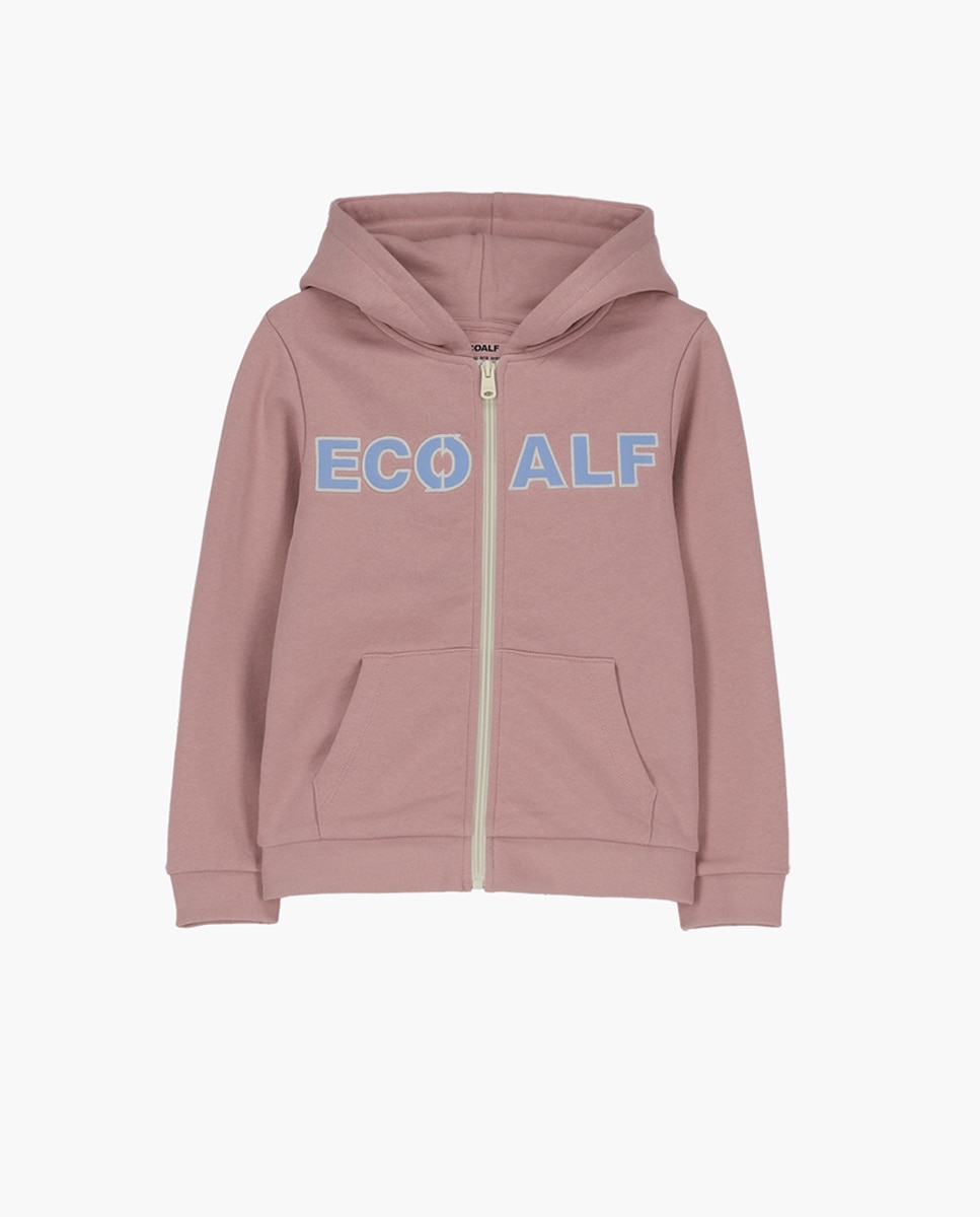 Imagen 0 de Sudadera con capucha de niña y cierre con cremallera