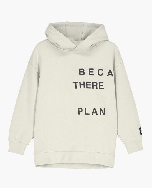 Imagen 0 de Sudadera niña con capucha y letras frontales, laterales y traseras