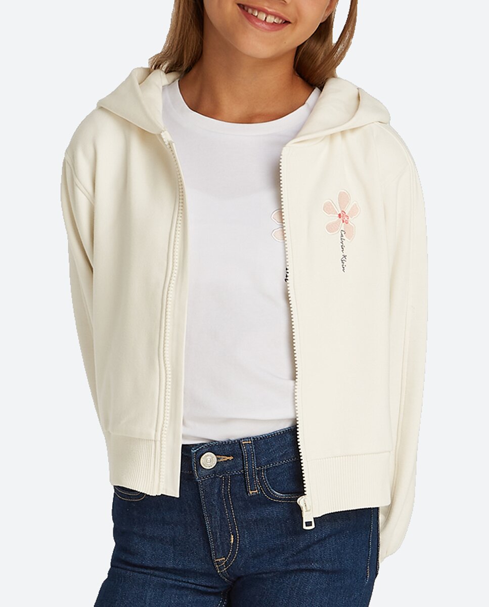 Imagen 0 de Sudadera de niña con capucha y gráfico pequeño