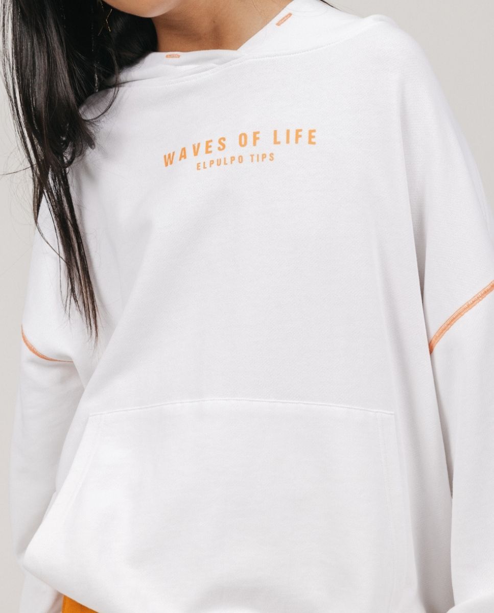Imagen 0 de Sudadera de niña teen capucha waves of life