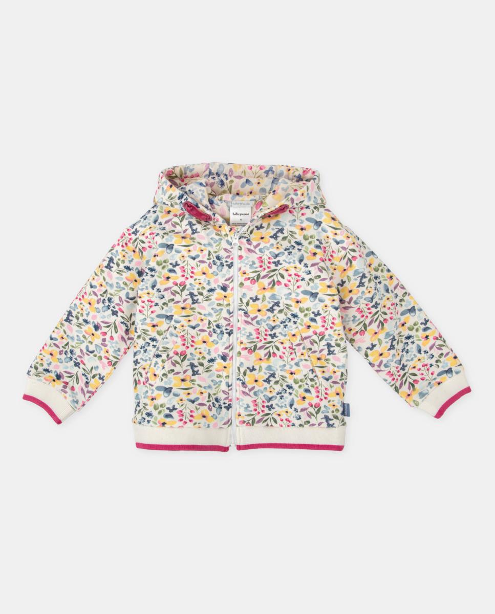 Imagen 0 de Sudadera de felpa con estampado de flores