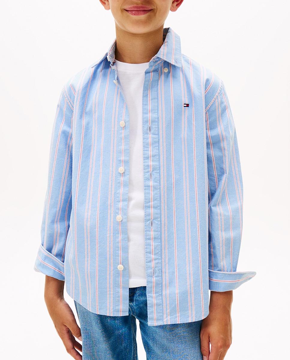 Imagen 0 de Camisa de niño abotonada de rayas