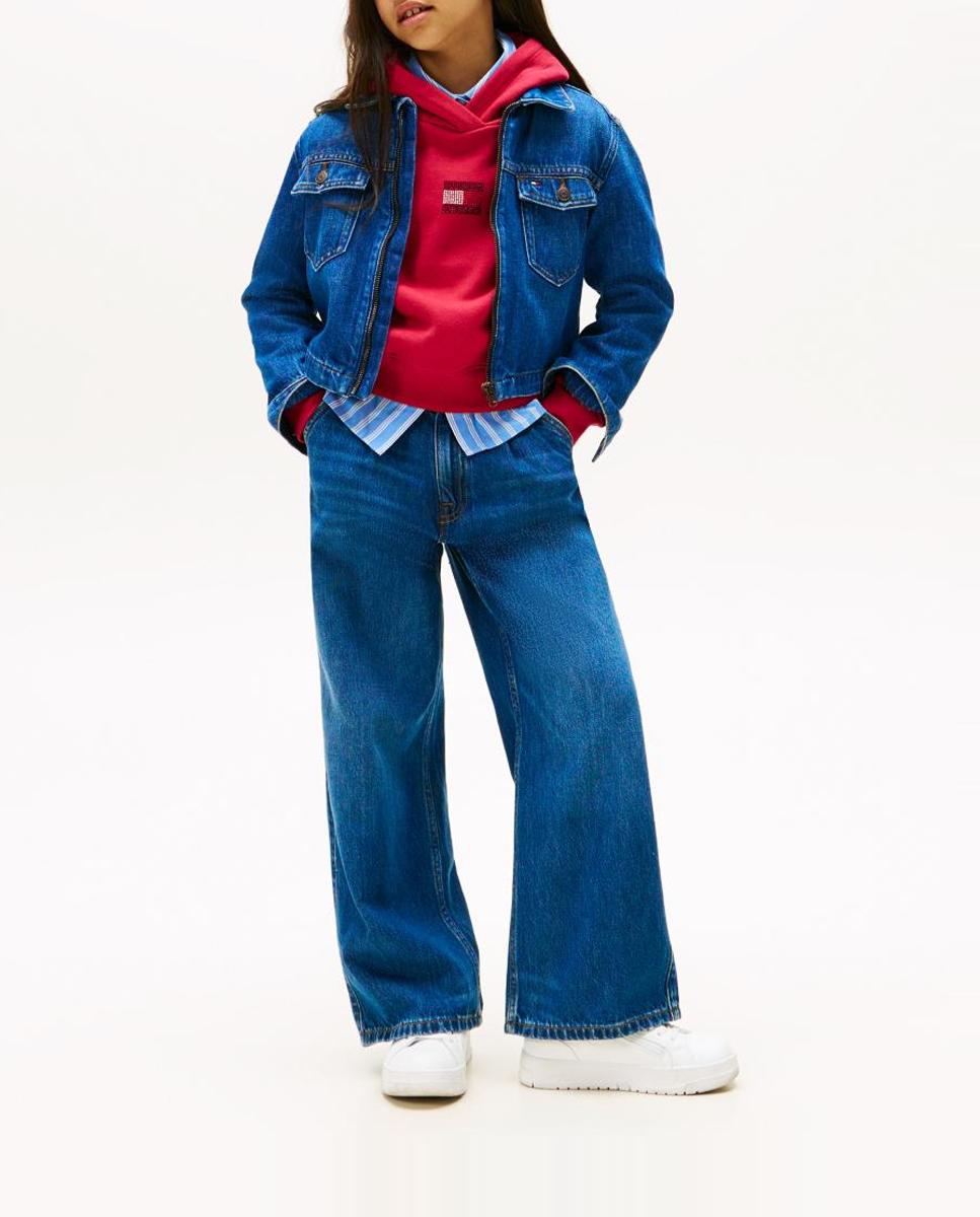 Imagen 0 de Pantalón vaquero de niña de corte relajado