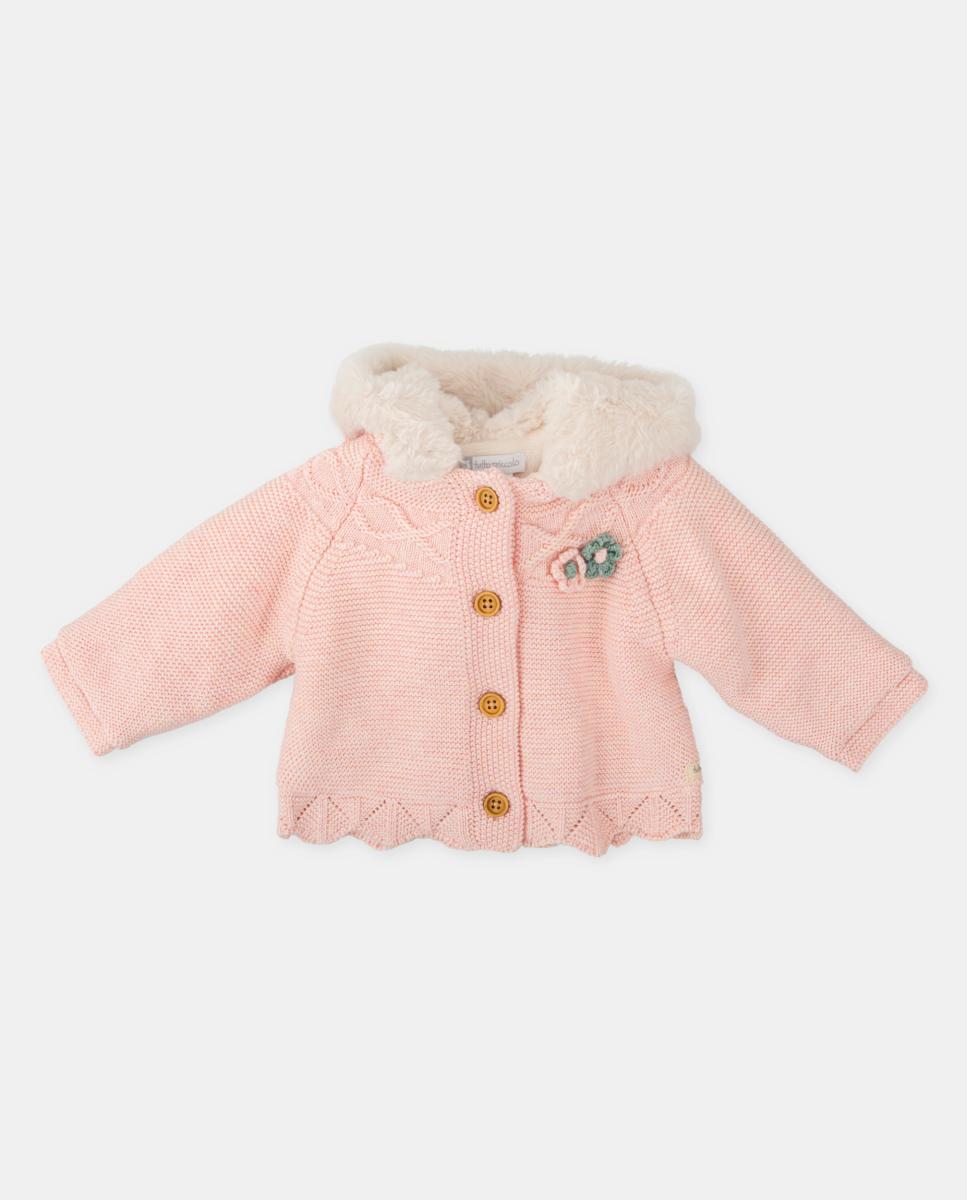 Imagen 0 de Chaquetón con capucha de tricot