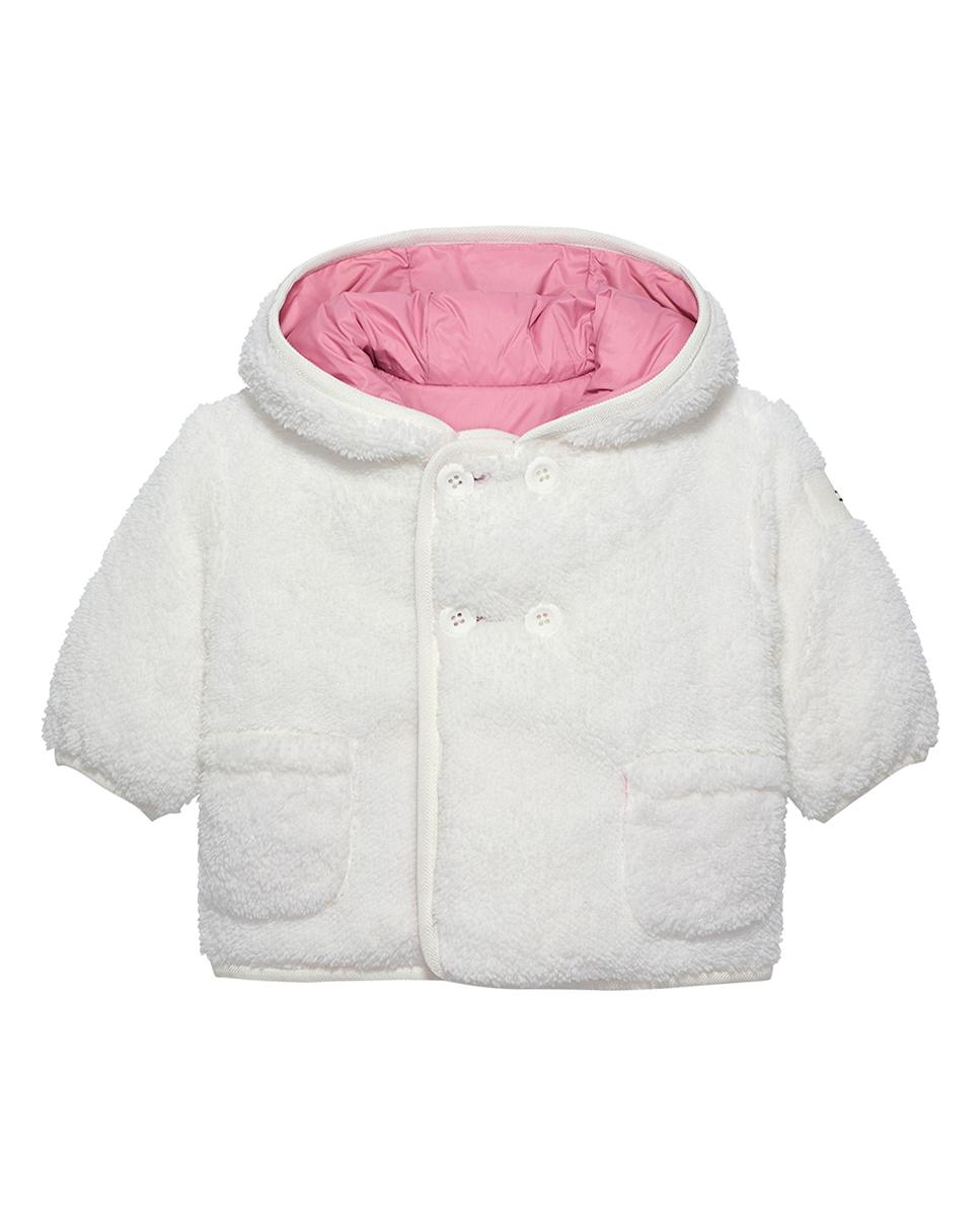 Imagen 0 de Abrigo de bebé niña reversible de borrego