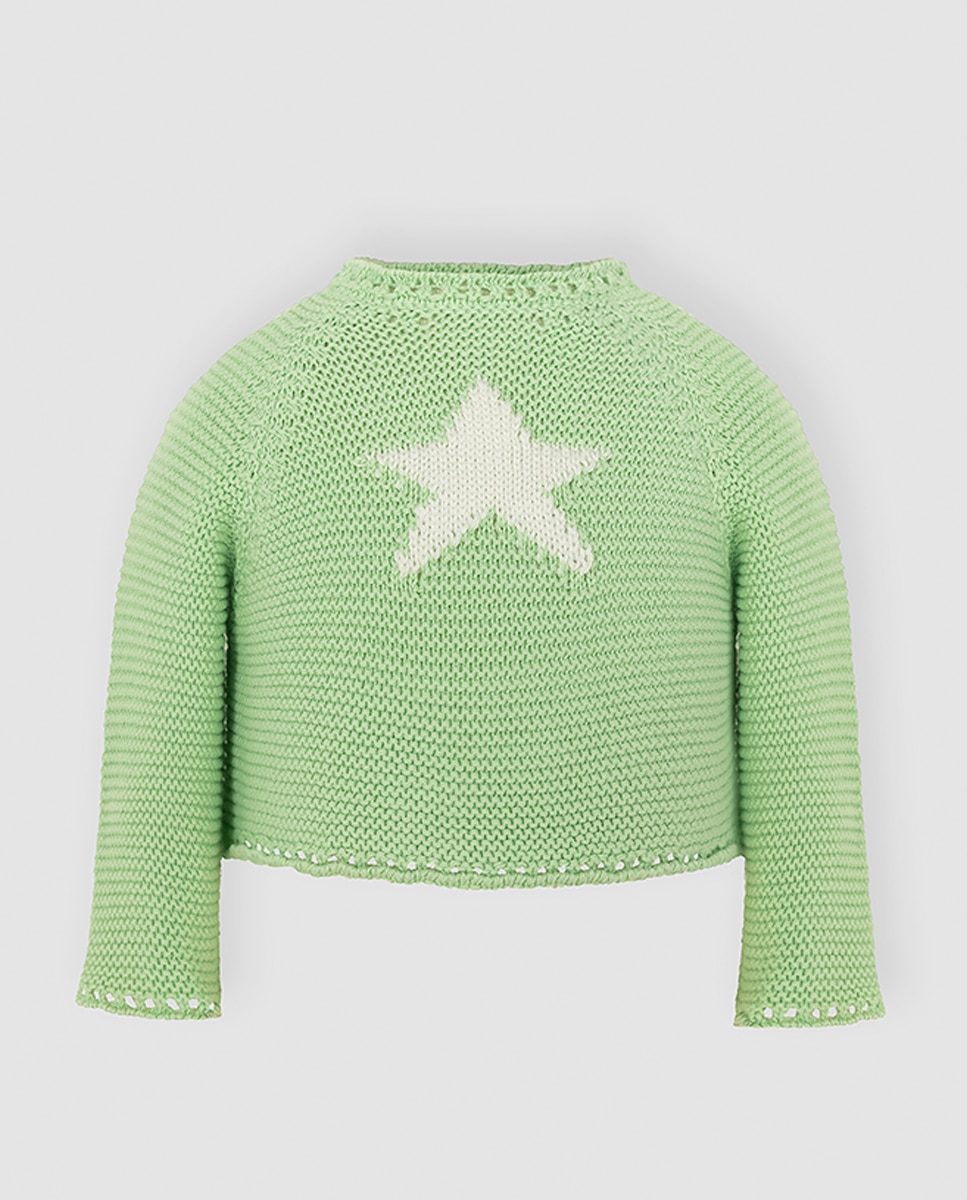 Imagen 0 de Jersey de punto con detalle de estrella de bebé