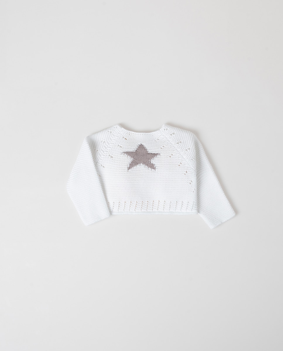 Imagen 0 de Jersey con estrella en contraste de bebé