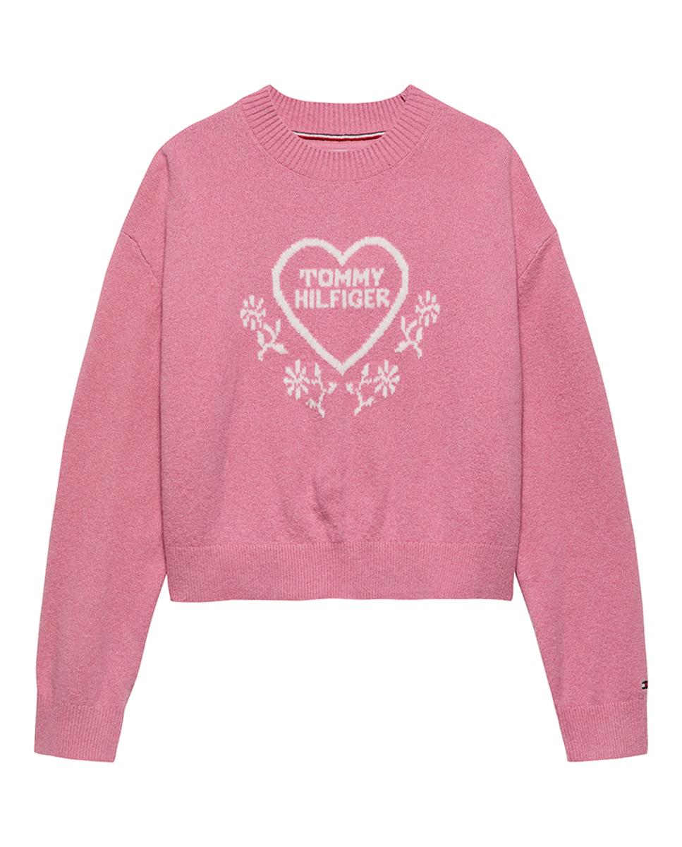 Imagen 0 de Jersey de bebé niña con logo corporativo y cuello redondo