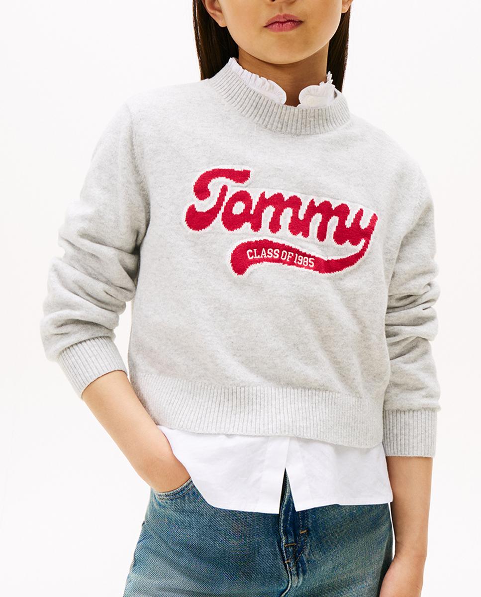 Imagen 0 de Jersey de niña de cuello redondo con logo Varsity