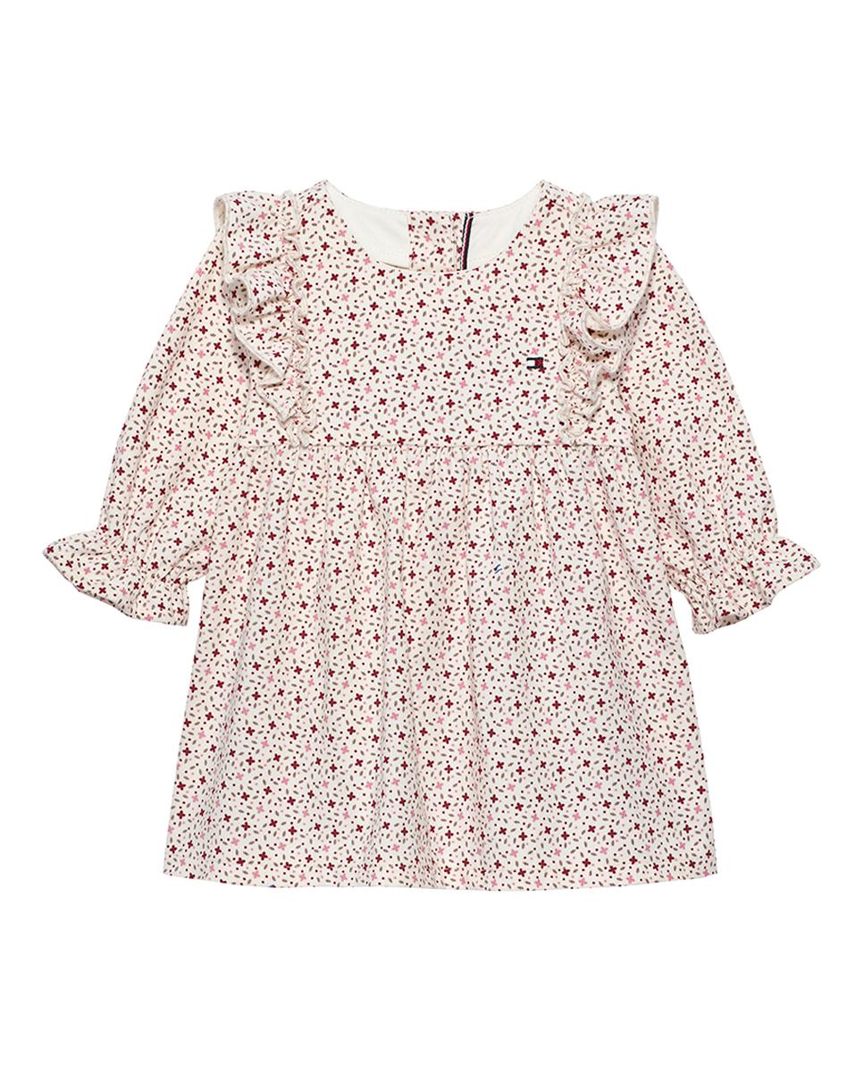 Imagen 0 de Vestido de bebe niña con tejido de micropana y estampado floral