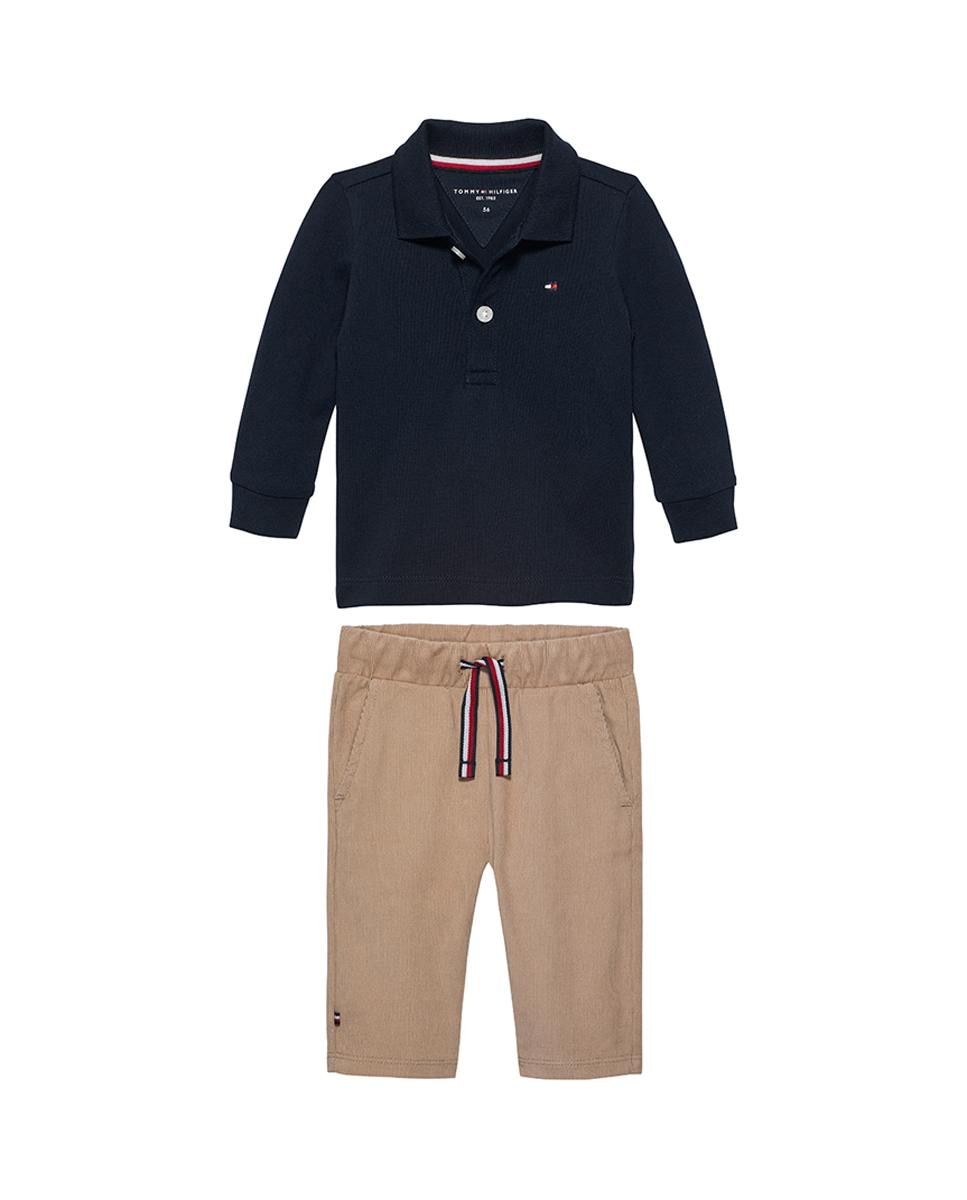 Imagen 0 de Conjunto de bebé niño con polo y pantalón de micropana