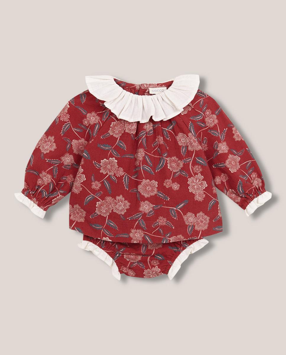 Imagen 0 de Vestido Estampado Con Volante