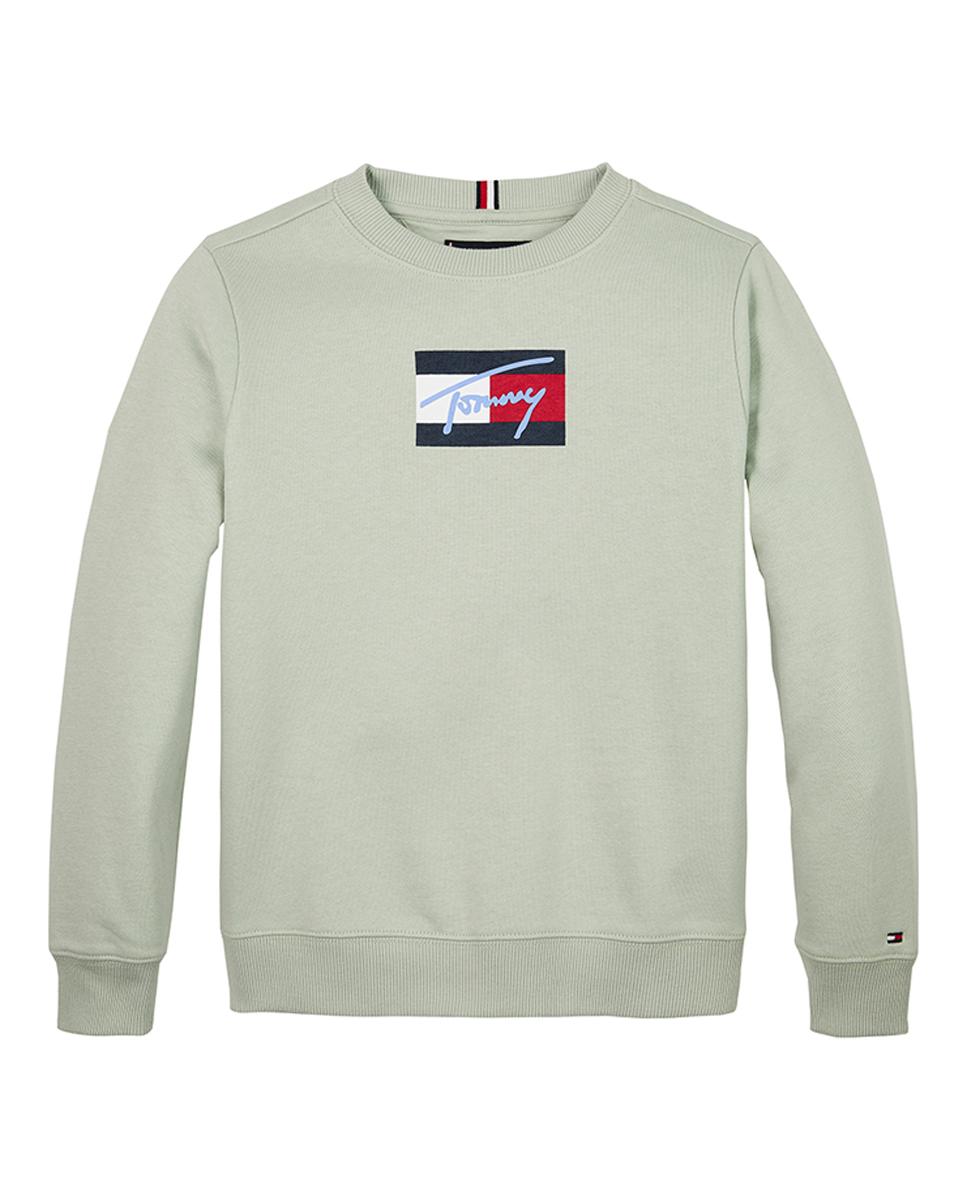 Imagen 0 de Sudadera de niño con cuello redondo y logo frontal