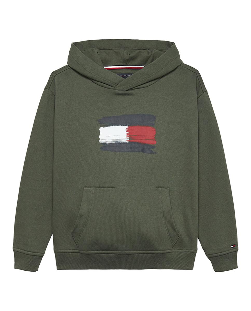 Imagen 0 de Sudadera de bebé niño con capucha y logo frontal