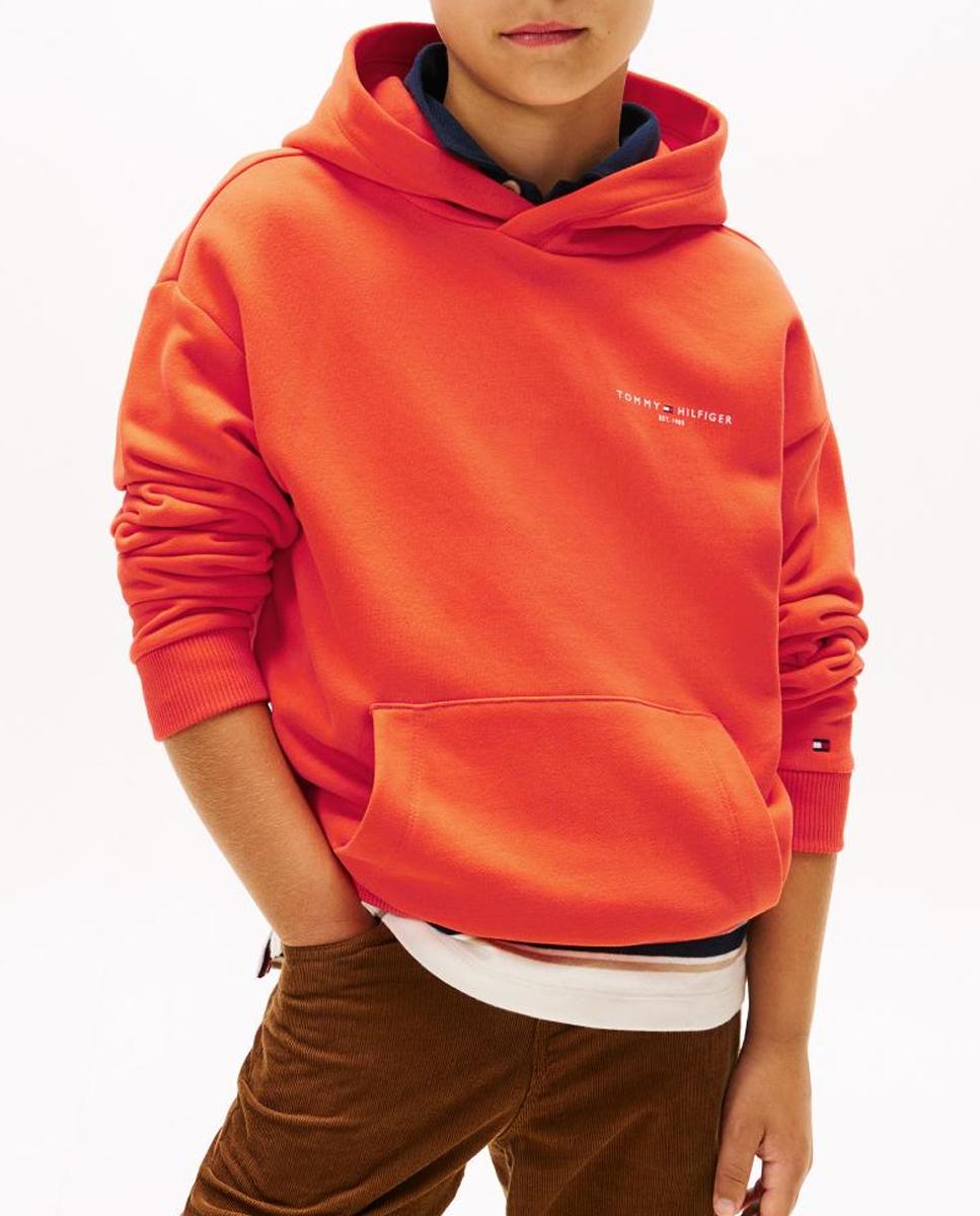 Imagen 0 de Sudadera de niño con capucha y logo corporativo en el pecho