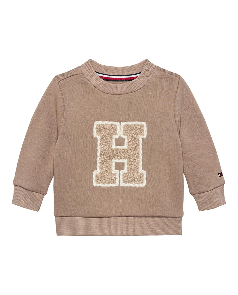 Imagen 0 de Sudadera de bebé niño con logo frontal con textura