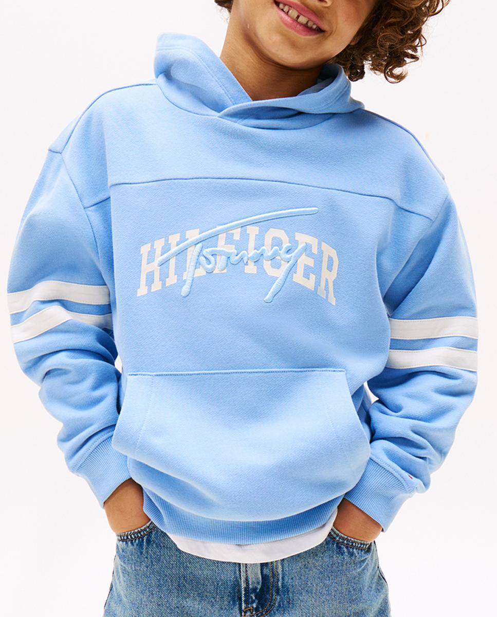 Imagen 0 de Sudadera de niño con capucha y logo frontal