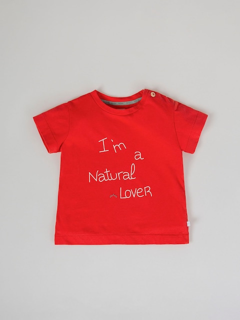 Imagen 0 de Camiseta de bebé unisex manga corta estampado nature lovers.
