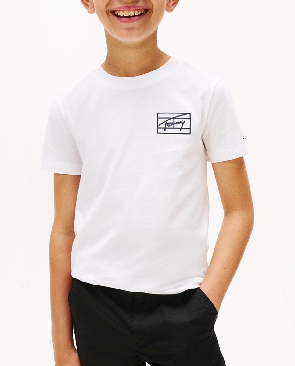 Imagen 0 de Camiseta de manga corta de niño con logo estilo Varsity