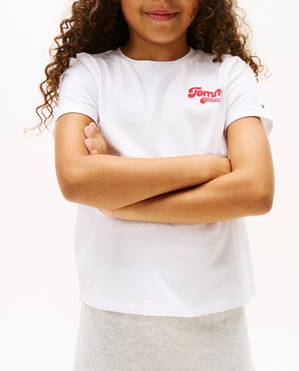 Imagen 0 de Camiseta de niña de manga corta con logo Varsity