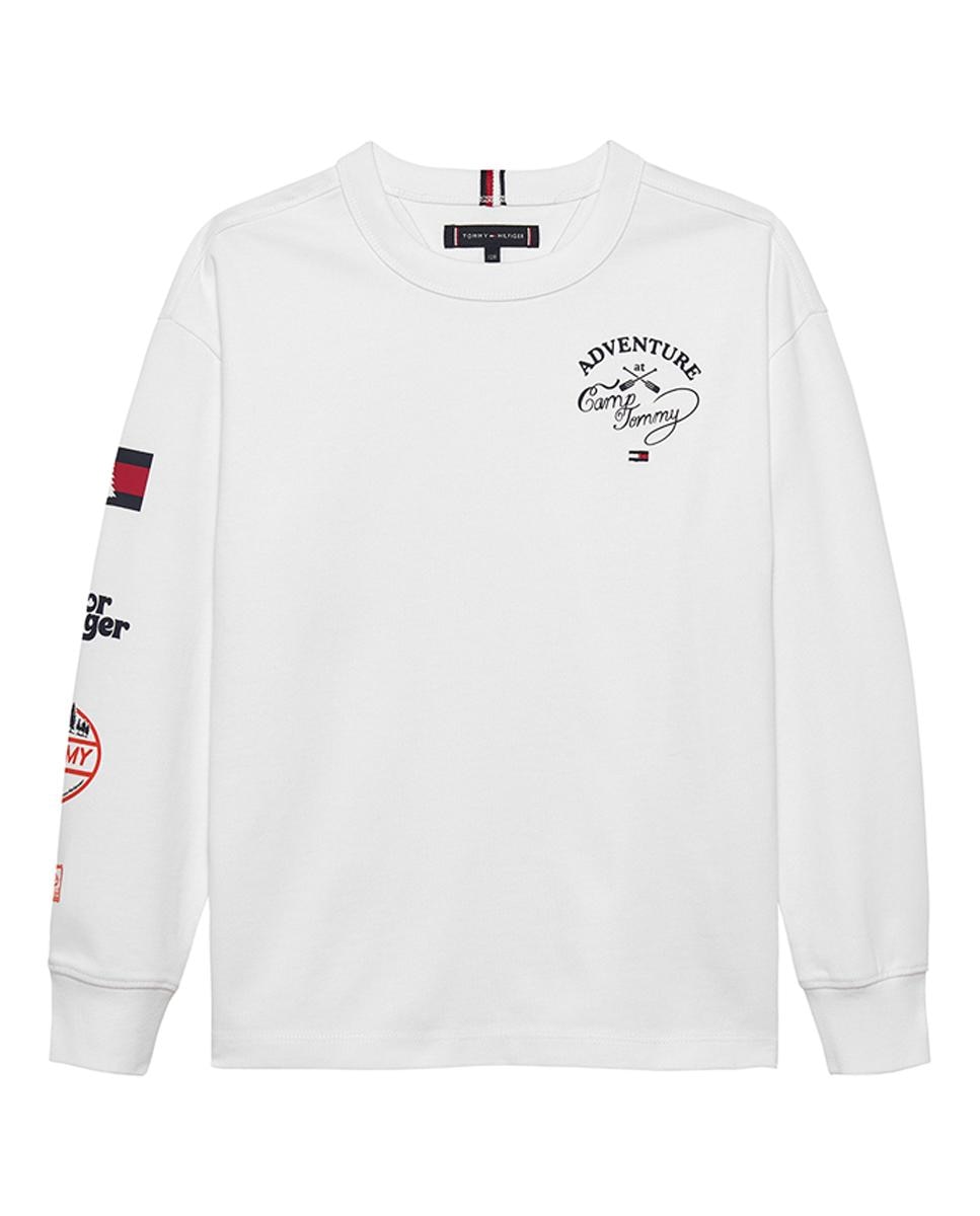 Imagen 0 de Camiseta de manga larga de niño con logos de inspiración montañera