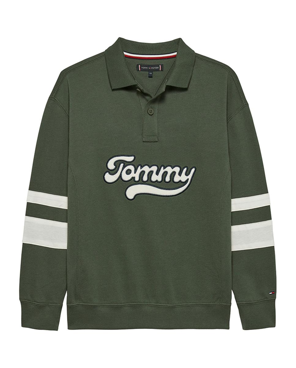 Imagen 0 de Polo de bebé niño de manga larga con logo frontal Varsity