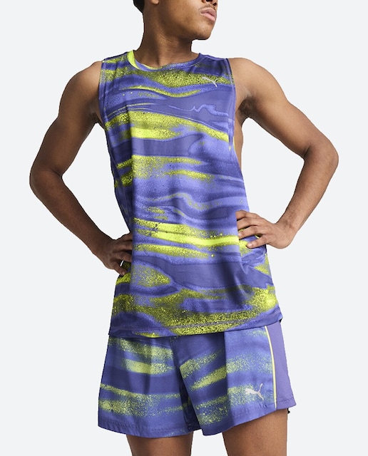 Imagen 0 de Camiseta sin mangas de hombre M RUN VELOCITY AOP TANK (POLY) Puma
