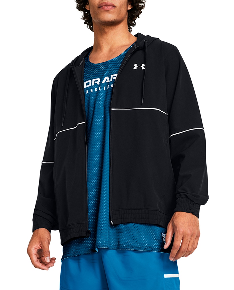 Imagen 0 de Chaqueta de baloncesto de hombre Ua Zone Woven Jacket-Blk Under Armour