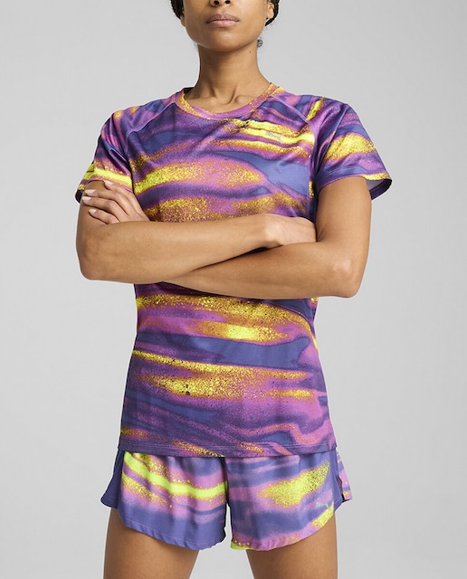 Imagen 0 de Camiseta de mujer W RUN VELOCITY AOP TEE (POLY) Puma