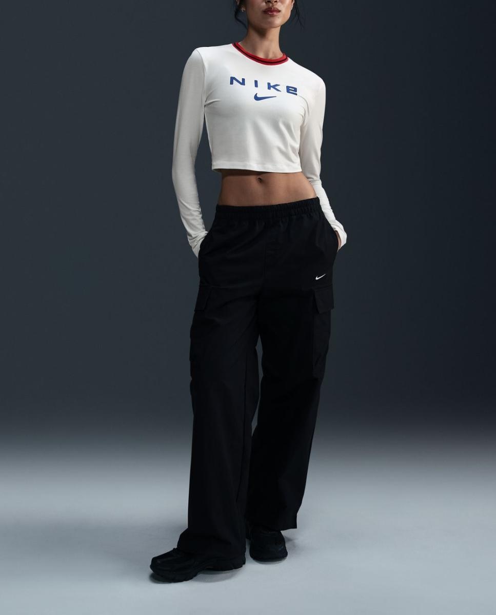 Imagen 0 de Camiseta de mujer W Nsw Ls Slim Crp Tee Oc Nike