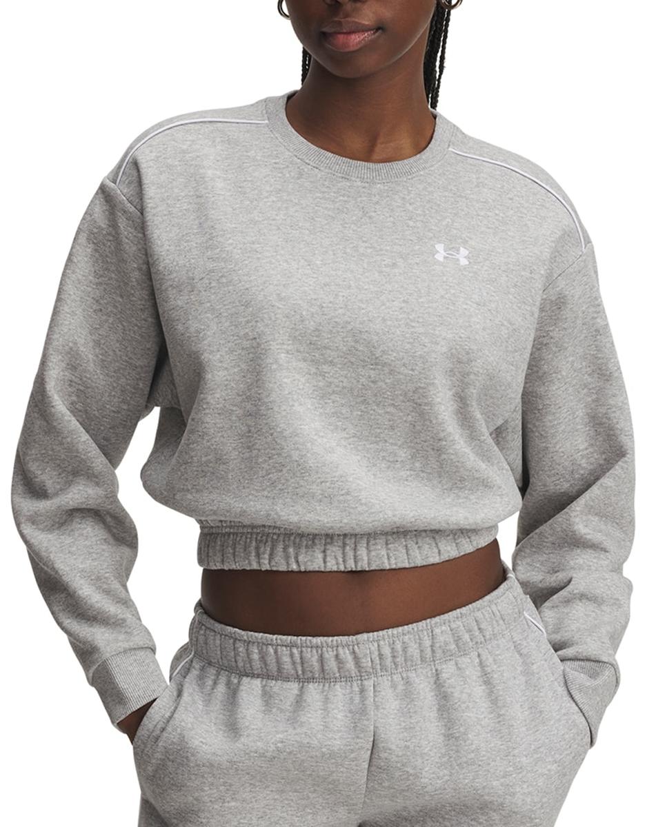 Imagen 0 de Sudadera de mujer UA Rival Fleece Piped Crew Under Armour