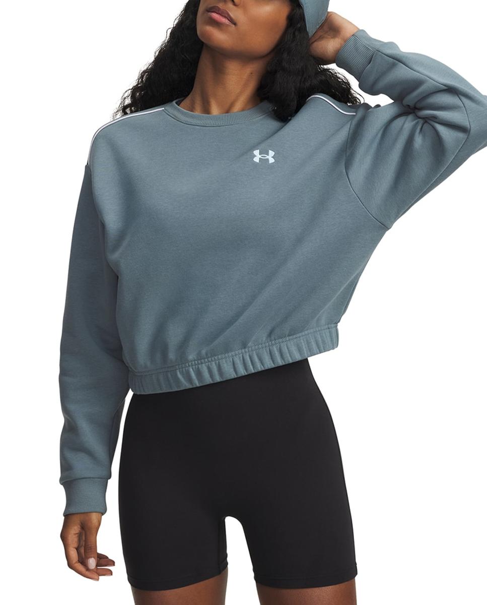 Imagen 0 de Sudadera de mujer UA Rival Fleece Piped Crew Under Armour