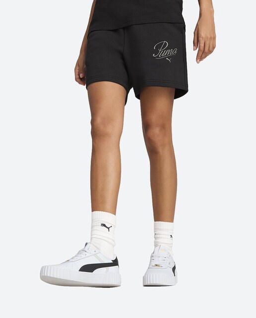 Imagen 0 de Pantalón corto de mujer ESS SCRIPT High-Waist Shorts 5" Puma