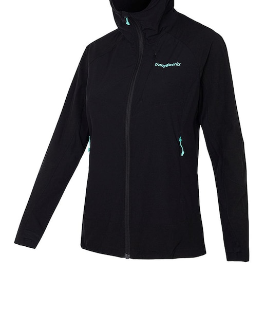 Imagen 0 de Chaqueta de mujer con capucha tejido tecnico