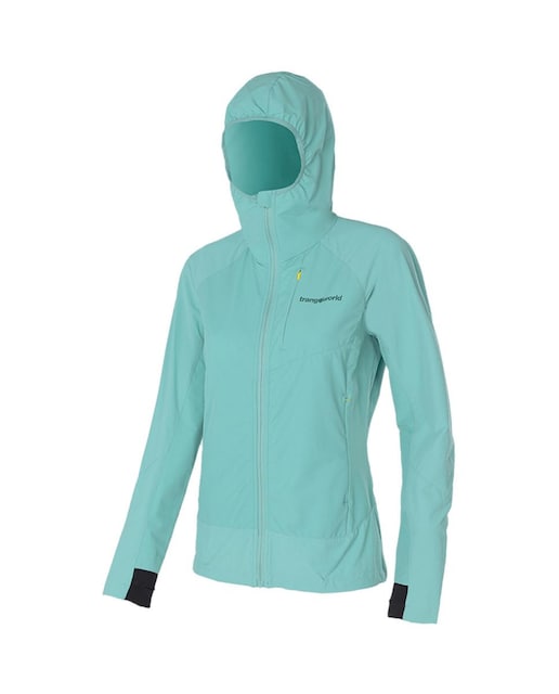 Imagen 0 de Chaqueta de mujer con capucha tejido tecnico
