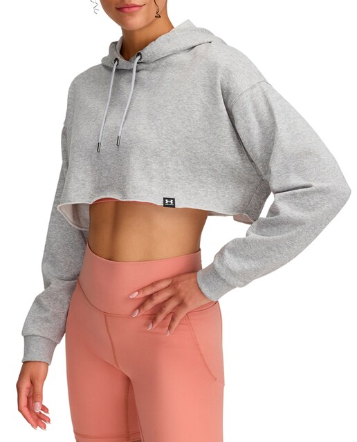 Imagen 0 de Sudadera de mujer UA Icon Terry Crop Hoodie Under Armour