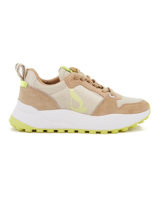 Imagen 0 de Sneakers runner de mujer en serraje y nylon ligeras