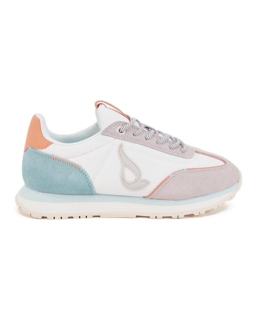 Imagen 0 de Sneakers runner de mujer en serraje y nylon ligeras