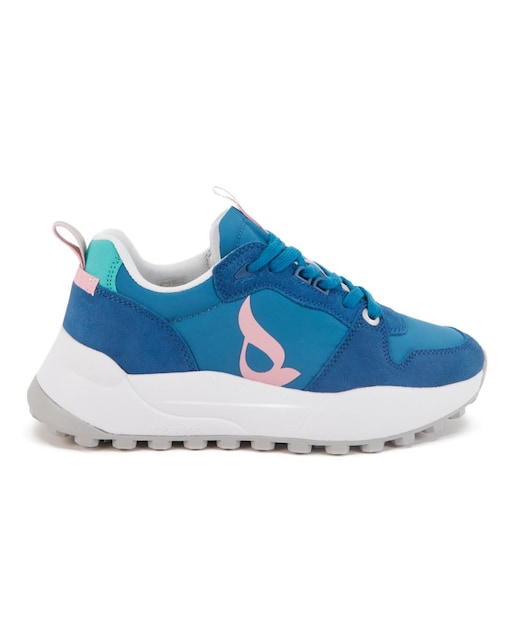 Imagen 0 de Sneakers runner de mujer en serraje y nylon ligeras