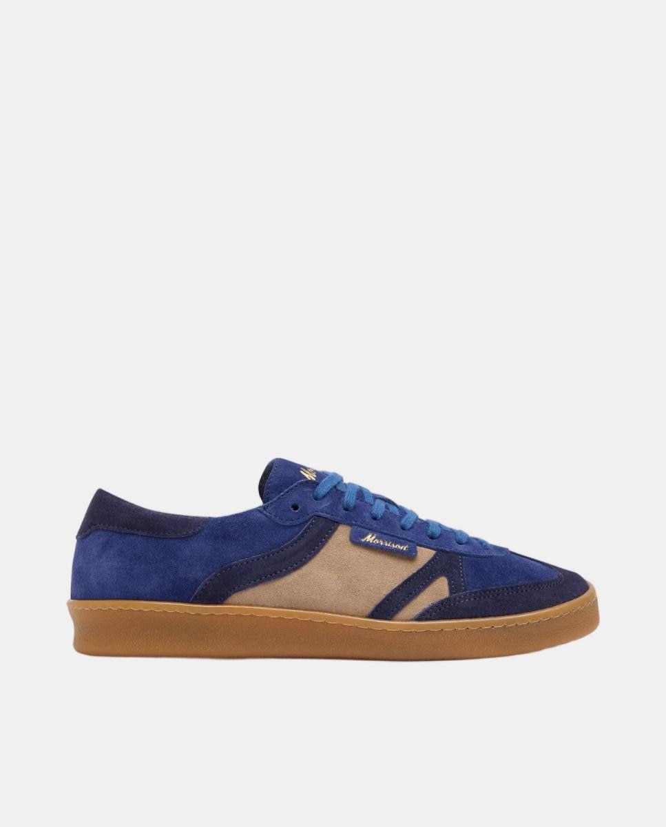 Imagen 0 de Zapatilla de hombre de serraje y lengüeta alargada