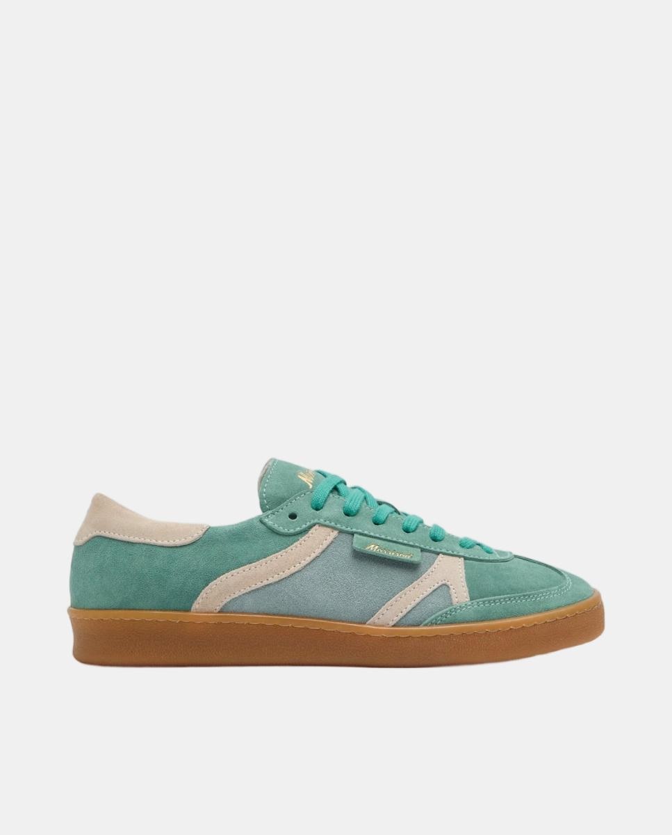 Imagen 0 de Zapatilla de hombre de serraje y lengüeta alargada