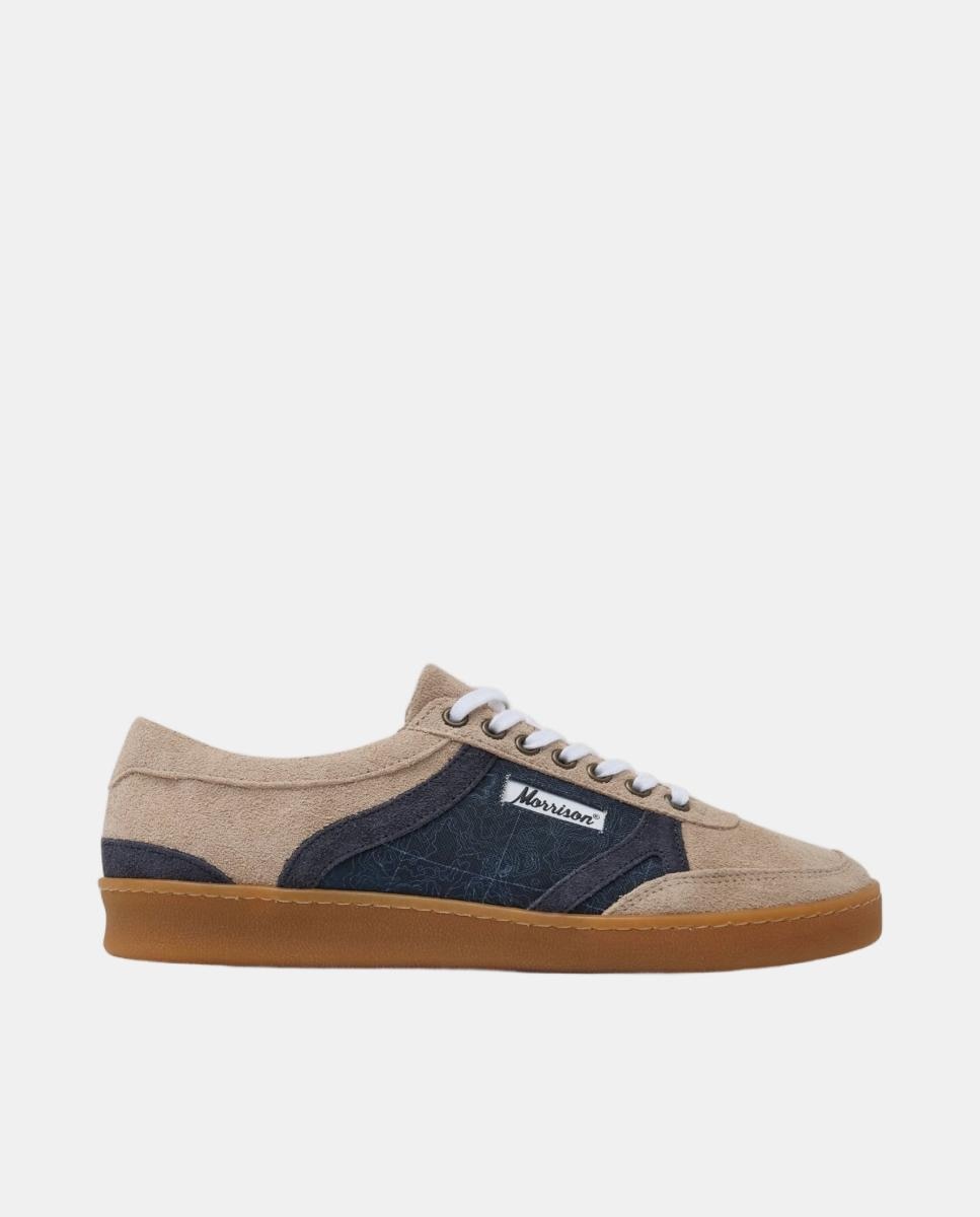 Imagen 0 de Zapatilla de hombre de serraje y suela cosida