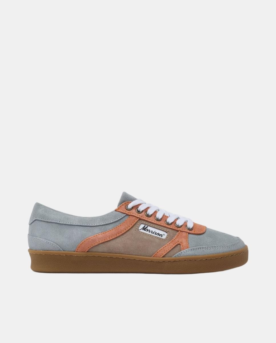 Imagen 0 de Zapatilla de hombre de serraje y suela cosida