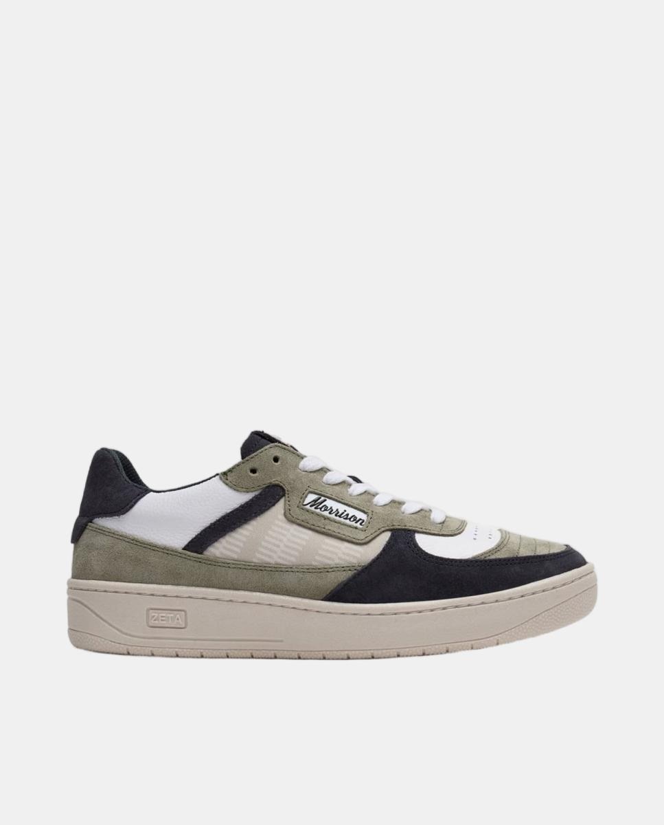 Imagen 0 de Zapatilla de hombre de piel y suela cosida