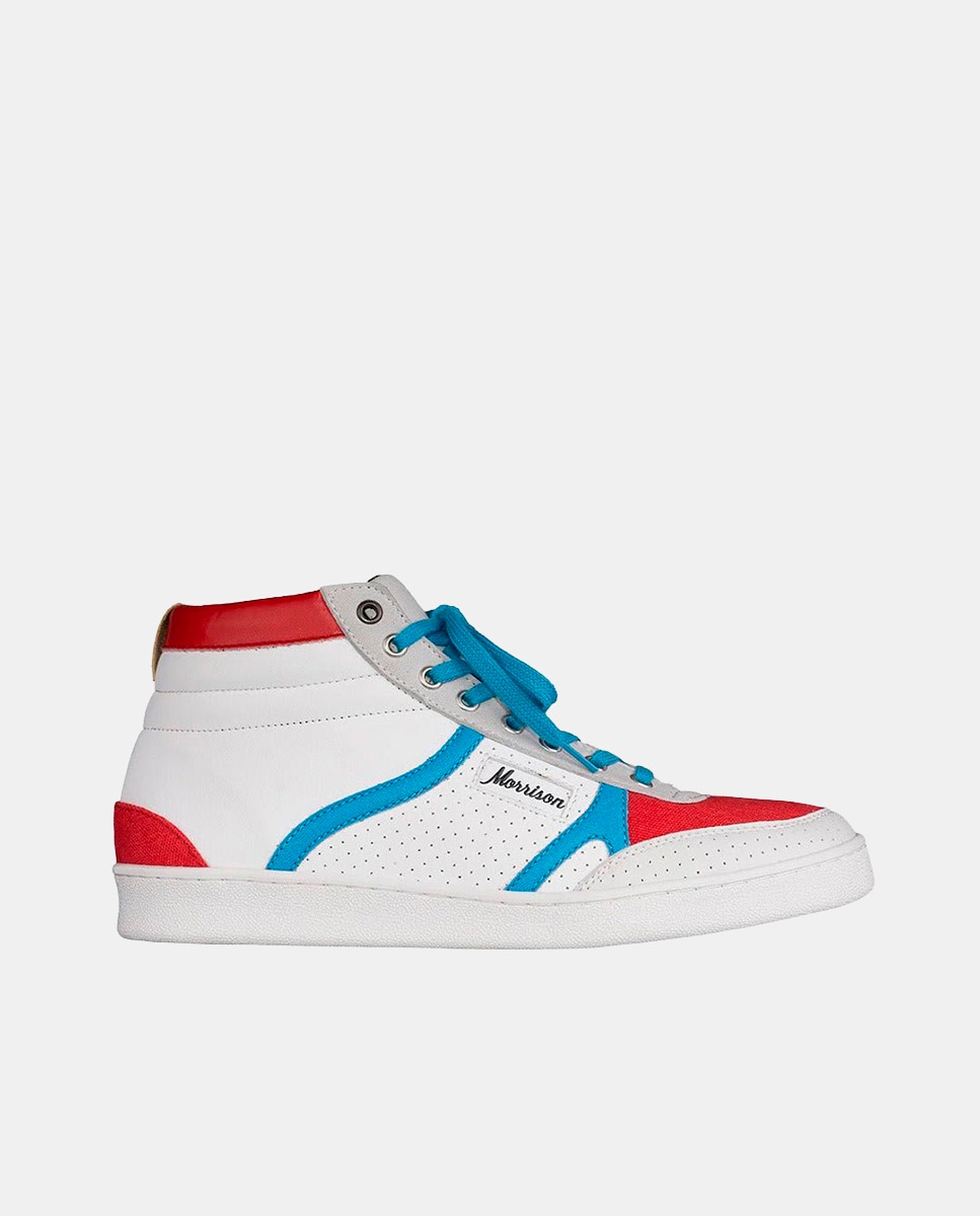 Imagen 0 de Zapatilla de hombre de nylon y ojetera en zigzag