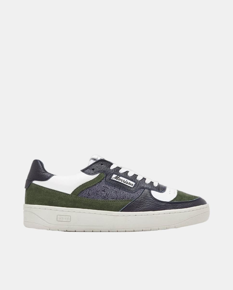 Imagen 0 de Zapatilla de hombre de nylon y ojetera en zigzag