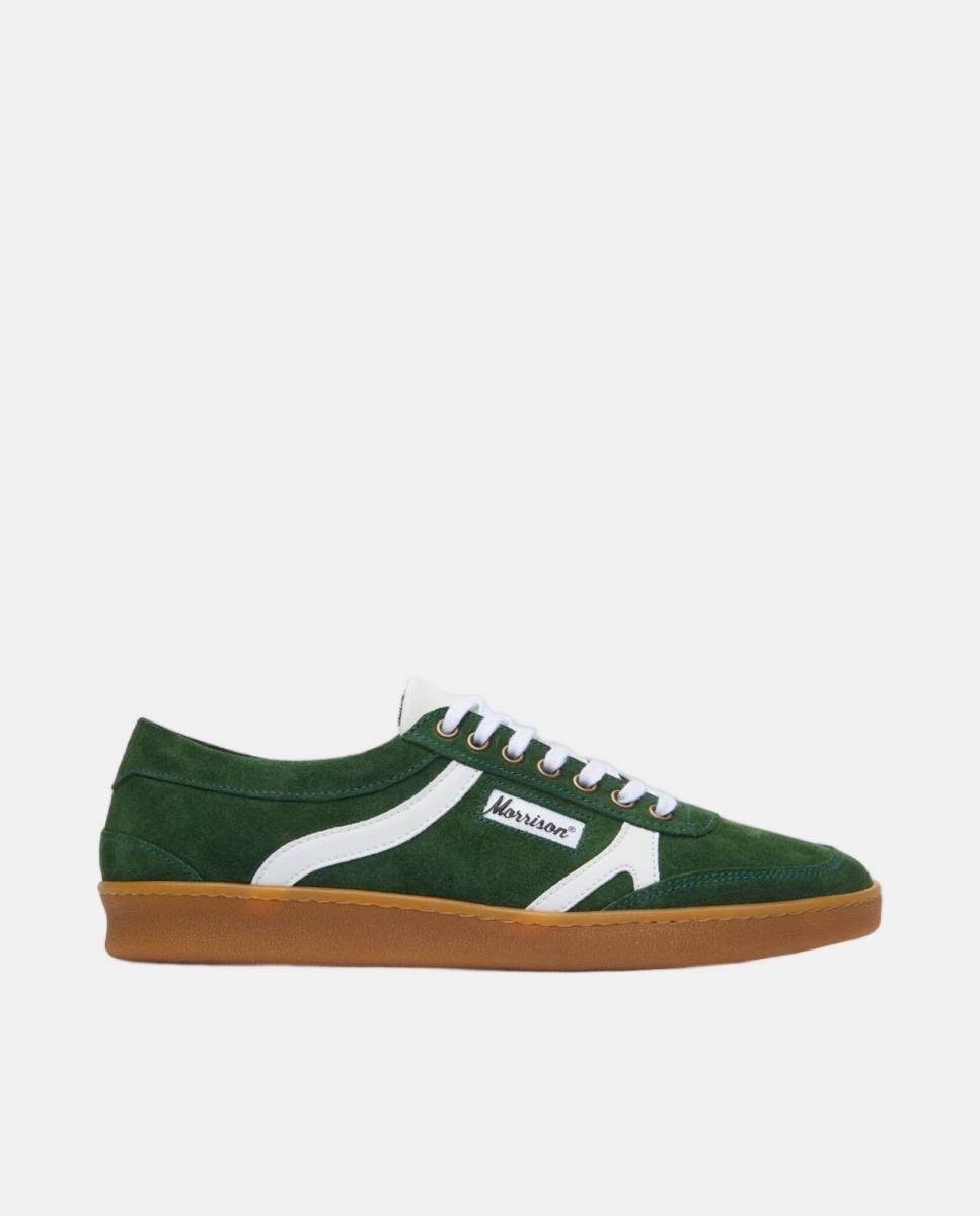 Imagen 0 de Zapatilla de hombre de serraje y suela cosida