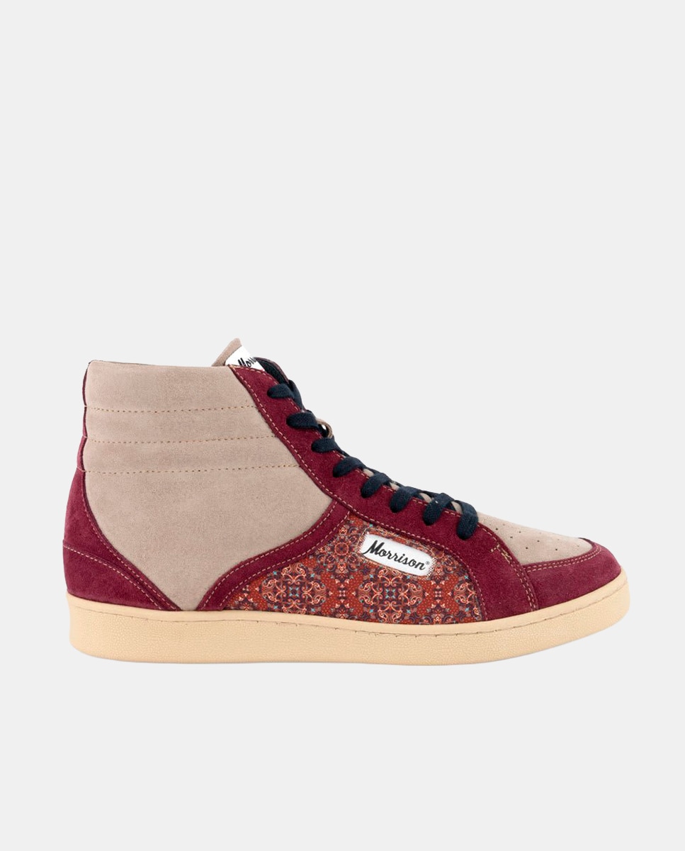 Imagen 0 de Zapatilla de hombre de nylon y ojetera en zigzag